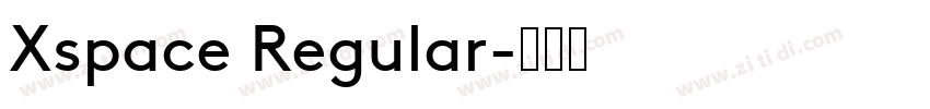 Xspace Regular字体转换